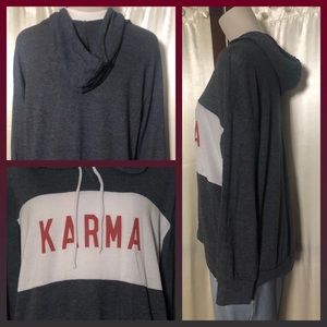 karma Tops - Karma sweatshirt Hoodie karma Tops - Karma sweatshirt Hoodie